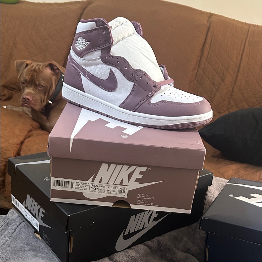 Nike Purple and White Sneakers